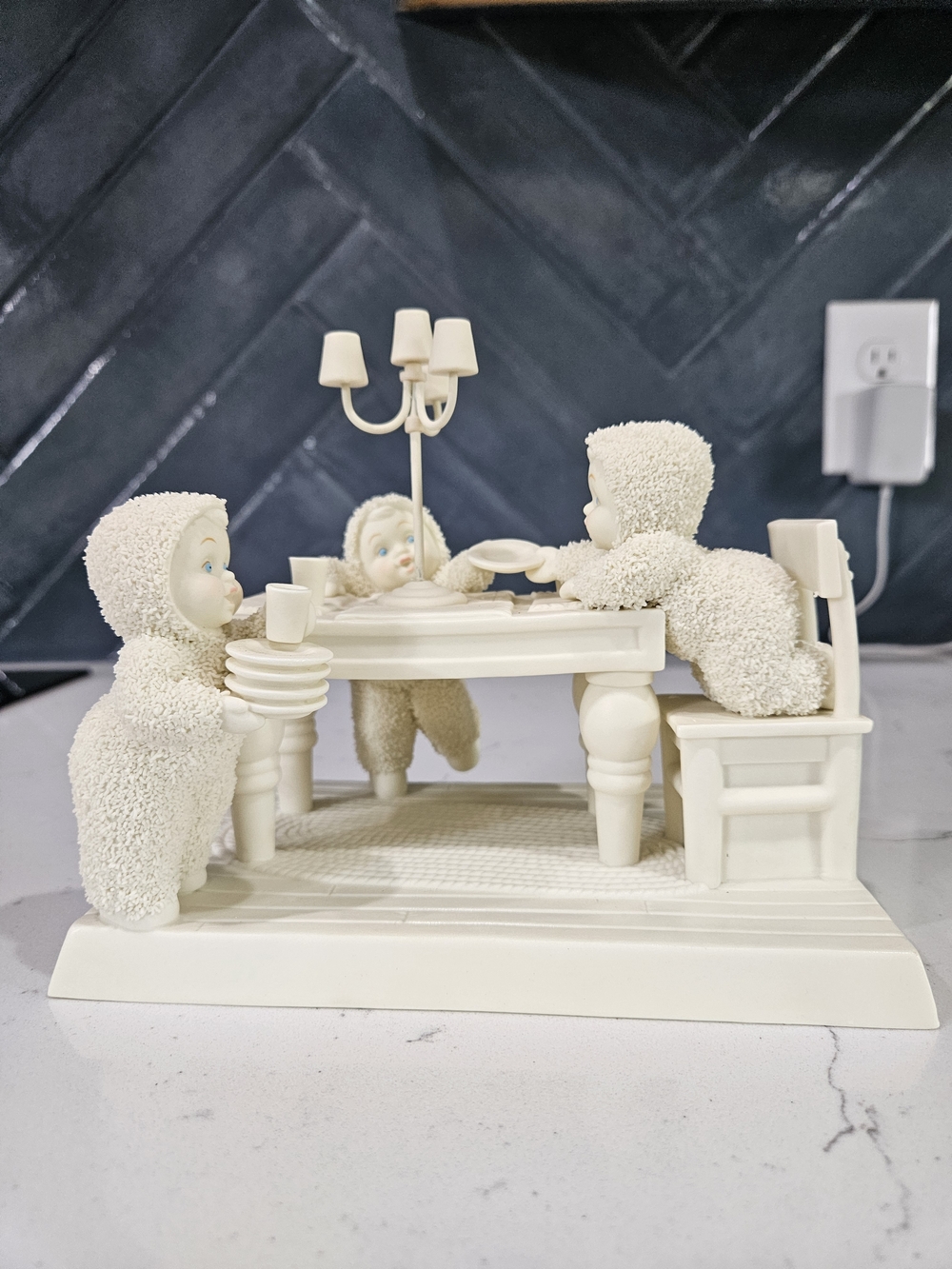 Vintage Department 56 Snowbabies "Let's Use The Good China"